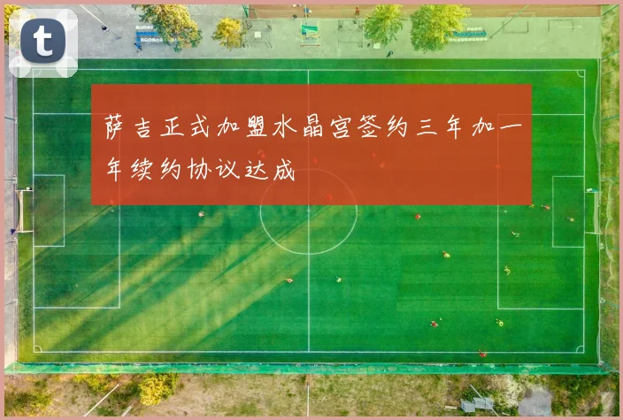 萨吉正式加盟水晶宫签约三年加一年续约协议达成